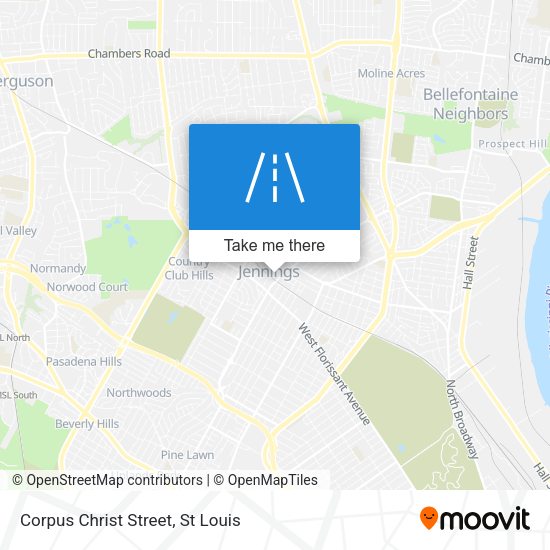 Corpus Christ Street map