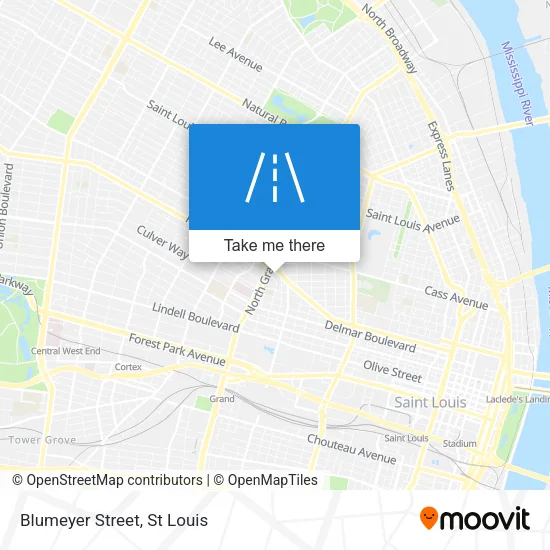 Mapa de Blumeyer Street
