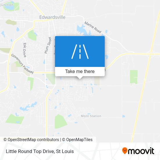 Little Round Top Drive map