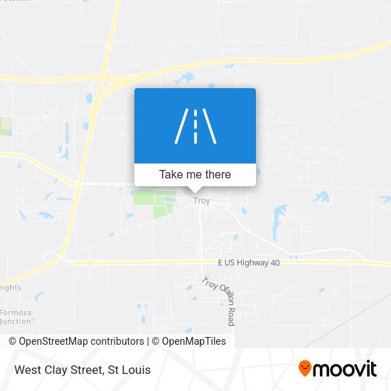 West Clay Street map