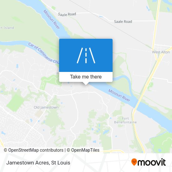 Mapa de Jamestown Acres