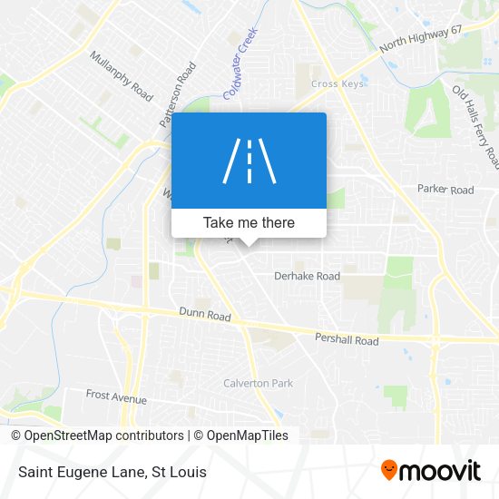 Saint Eugene Lane map