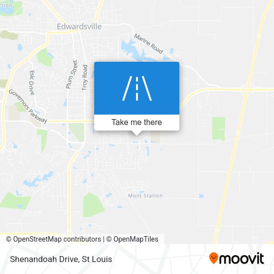 Mapa de Shenandoah Drive