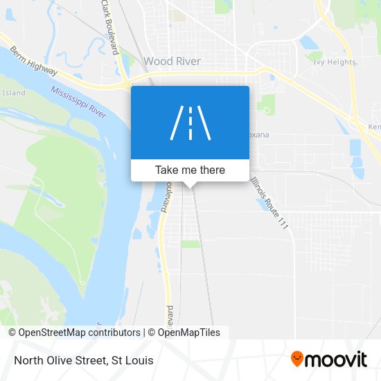 North Olive Street map