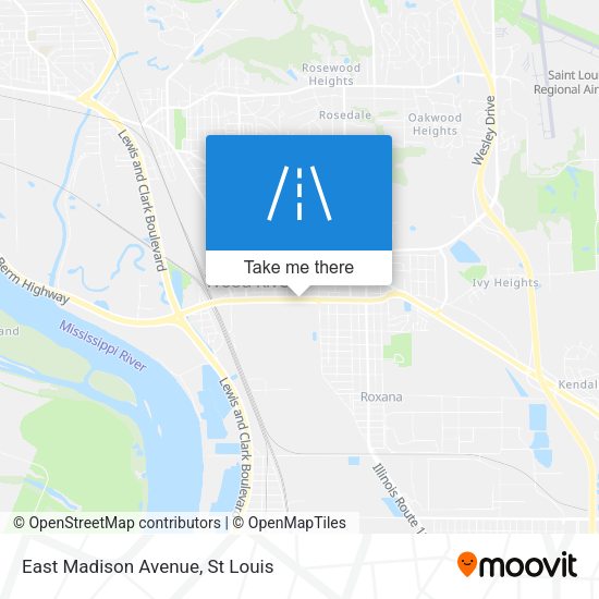 East Madison Avenue map