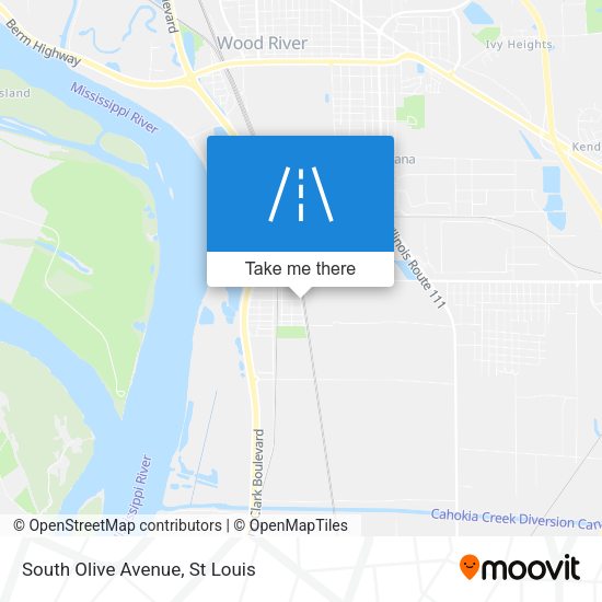 South Olive Avenue map