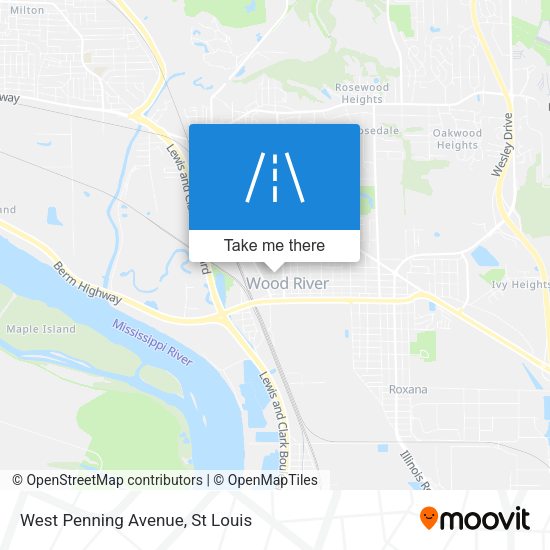 West Penning Avenue map