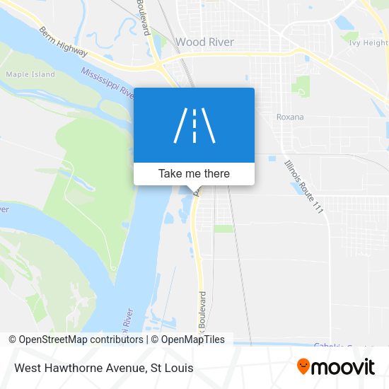 West Hawthorne Avenue map