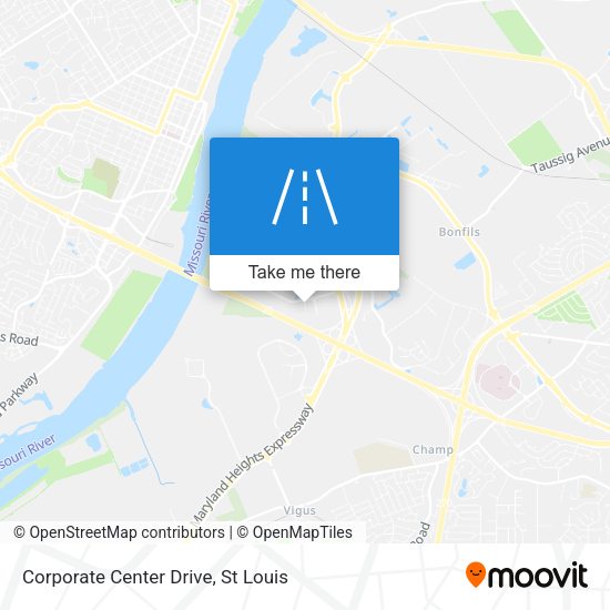 Mapa de Corporate Center Drive