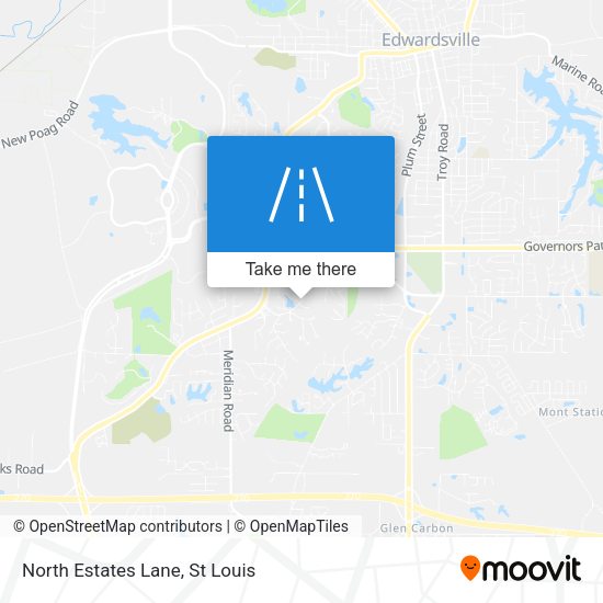 North Estates Lane map