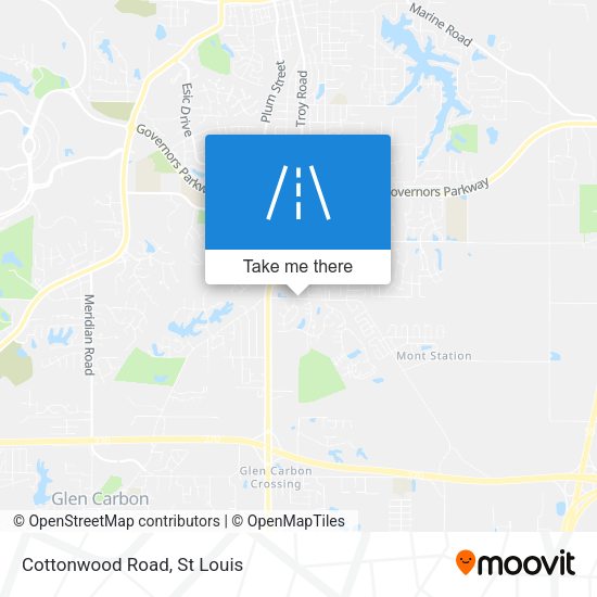 Mapa de Cottonwood Road
