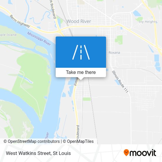 West Watkins Street map