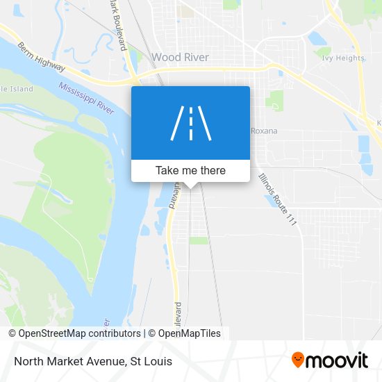 North Market Avenue map