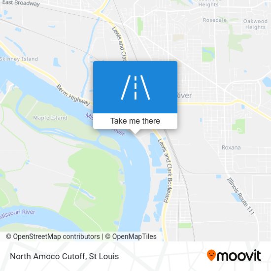 North Amoco Cutoff map