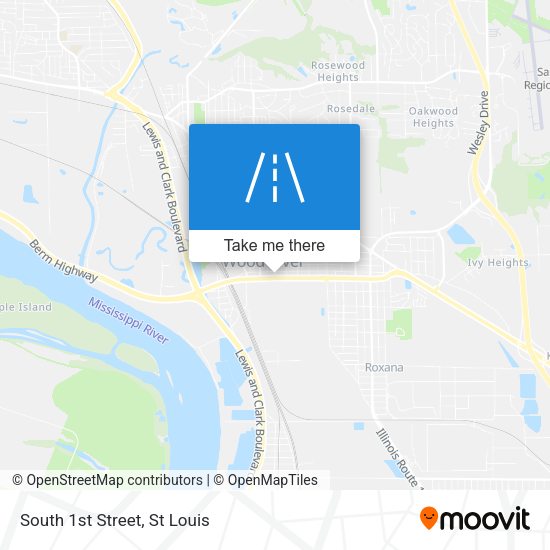 Mapa de South 1st Street