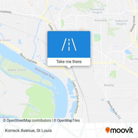 Korreck Avenue map