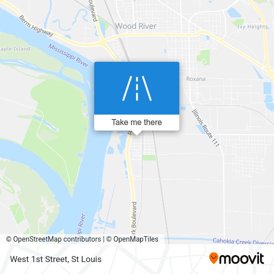 Mapa de West 1st Street