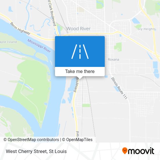 West Cherry Street map