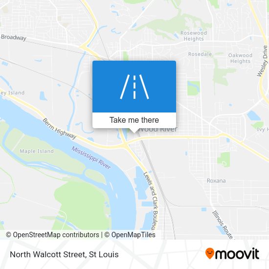 Mapa de North Walcott Street