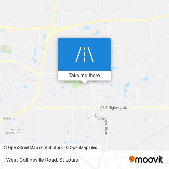 West Collinsville Road map