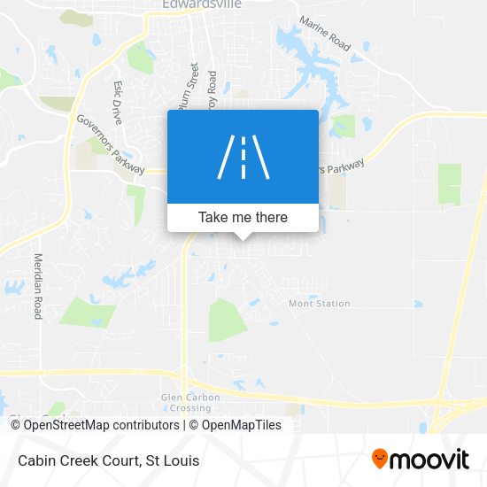 Mapa de Cabin Creek Court