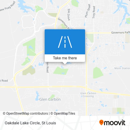 Oakdale Lake Circle map