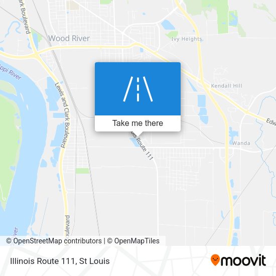 Mapa de Illinois Route 111