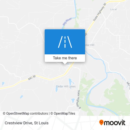 Mapa de Crestview Drive
