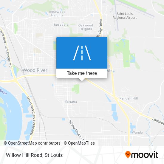 Willow Hill Road map