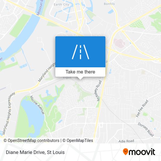 Diane Marie Drive map