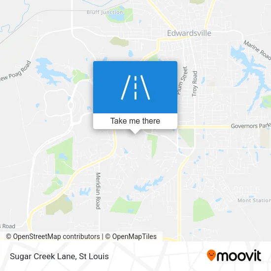 Sugar Creek Lane map