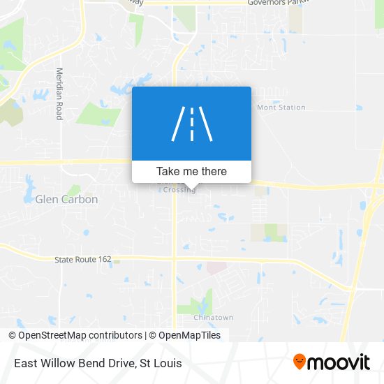 East Willow Bend Drive map