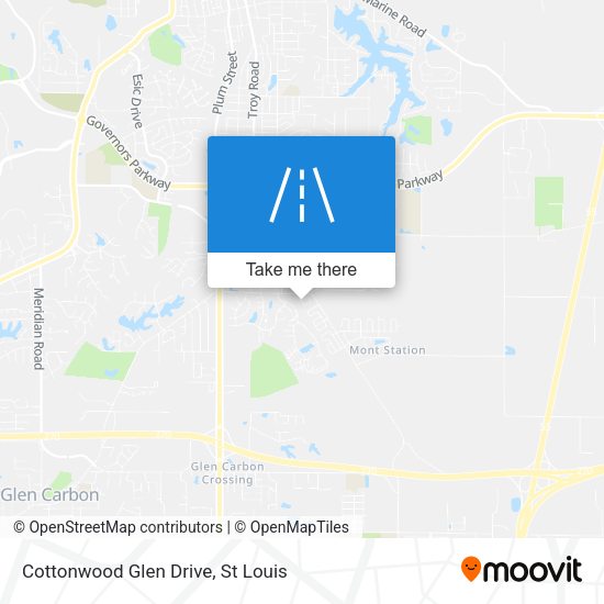 Cottonwood Glen Drive map