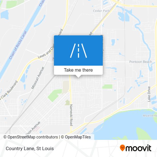Mapa de Country Lane