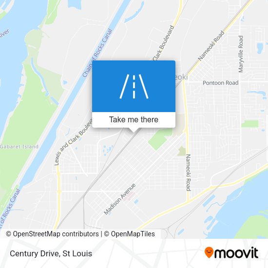 Mapa de Century Drive