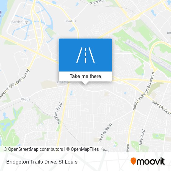Bridgeton Trails Drive map