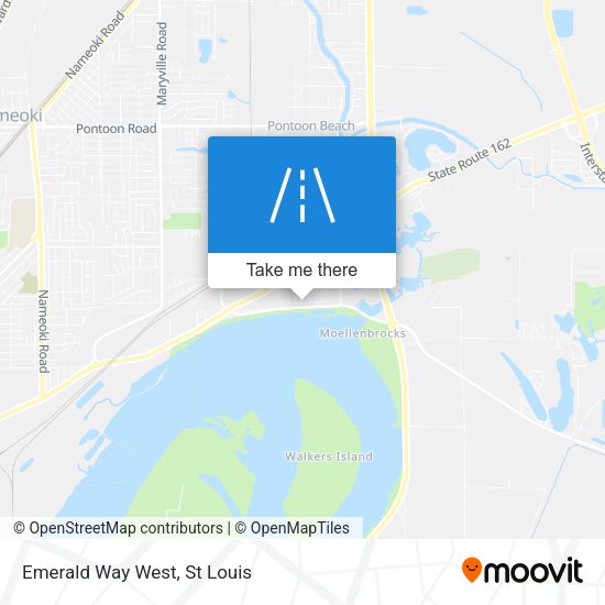 Emerald Way West map