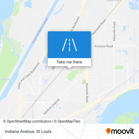 Mapa de Indiana Avenue