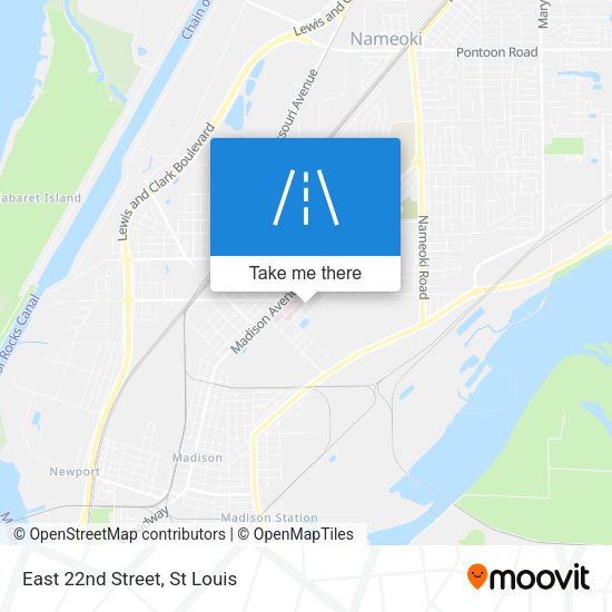 Mapa de East 22nd Street