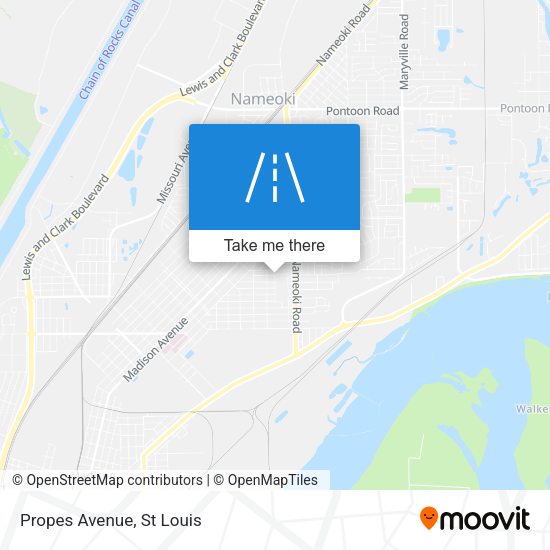 Mapa de Propes Avenue
