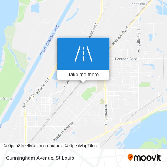Mapa de Cunningham Avenue