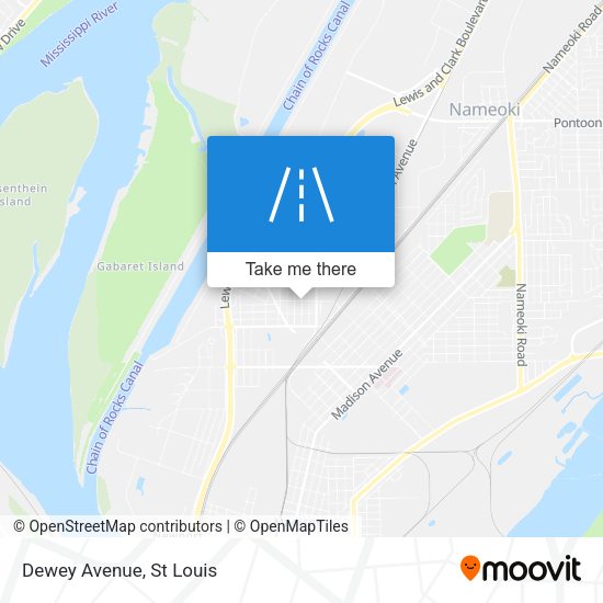 Dewey Avenue map