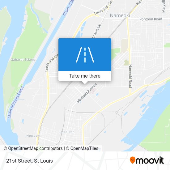 Mapa de 21st Street