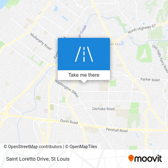 Saint Loretto Drive map