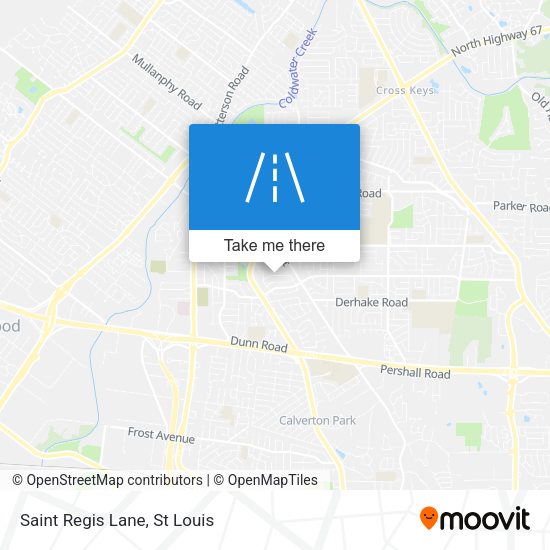 Saint Regis Lane map