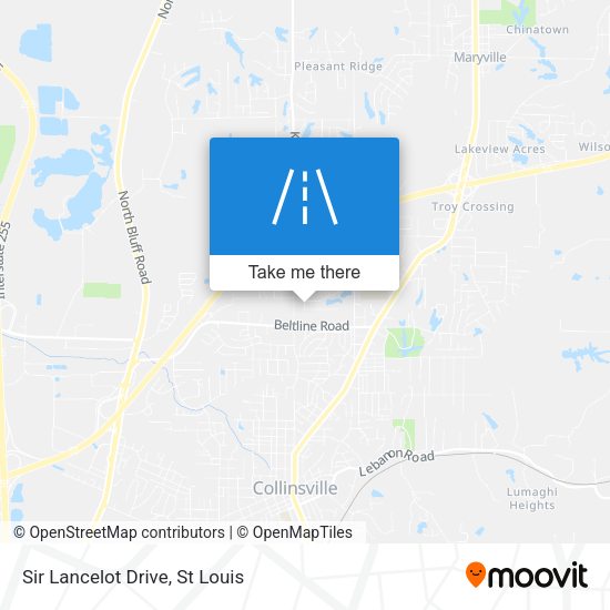 Mapa de Sir Lancelot Drive