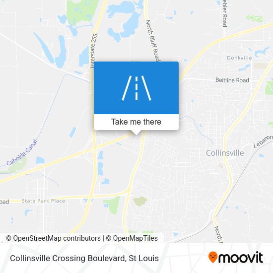 Collinsville Crossing Boulevard map
