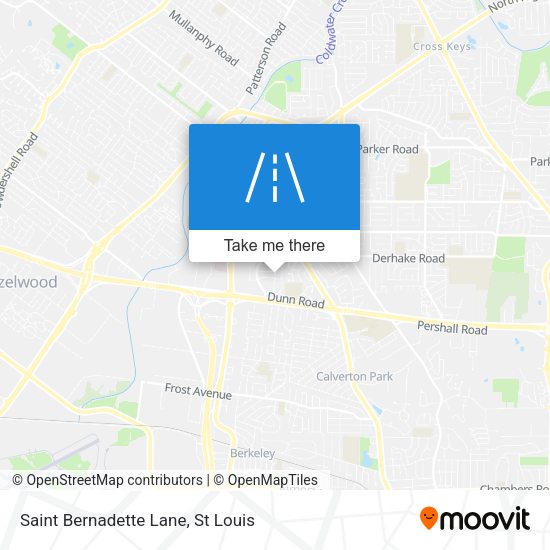 Saint Bernadette Lane map