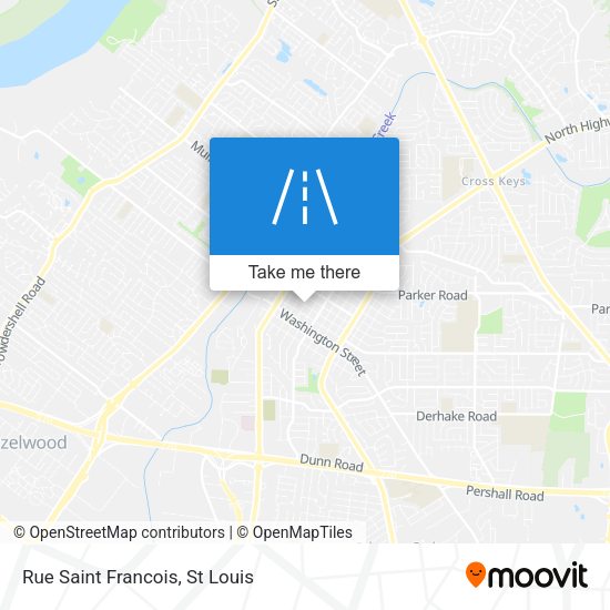Rue Saint Francois map