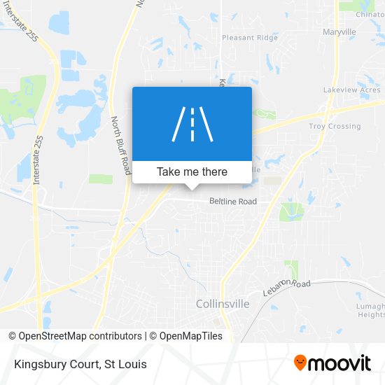 Mapa de Kingsbury Court